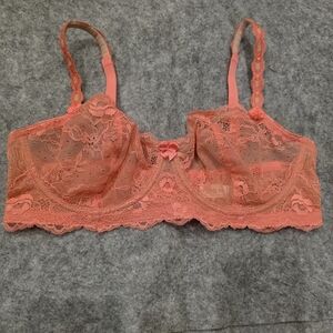 Felina Lace Bralette in Coral